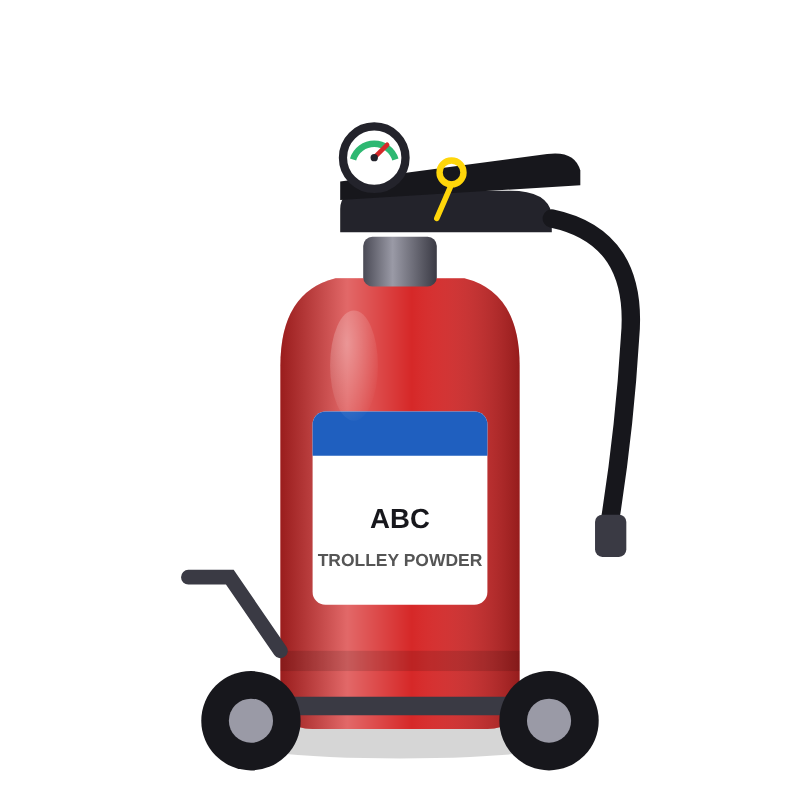 Trolley ABC Dry Powder Extinguisher